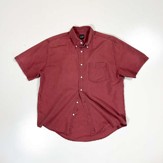 00's GAP リネン ボタンダウン S/S シャツ