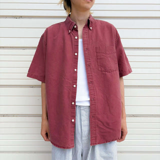 00's GAP リネン ボタンダウン S/S シャツ