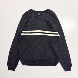 00's GAP ウール Vネック ライン ニット セーター