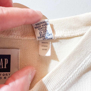 00's GAP コットン 前Vガゼット カットソー