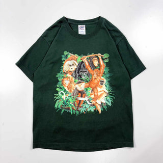 00's "GARDNER" アニマル プリント Tシャツ