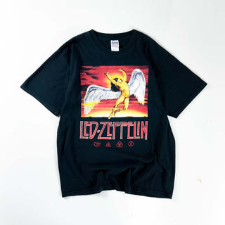 00's GILDAN Led Zeppelin バンド 両面プリント Tシャツ
