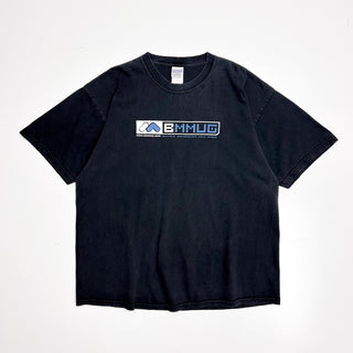 00's GILDAN ULTRA COTTON "BMMUG" Y2Kロゴ プリント Tシャツ
