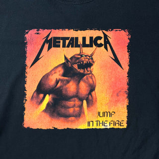 00's GILDAN metallica "JUMP IN THE FIRE" バンド プリント Tシャツ
