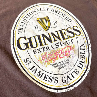 00's "GUINNESS EXTRA STOUT" 両面プリント Tシャツ