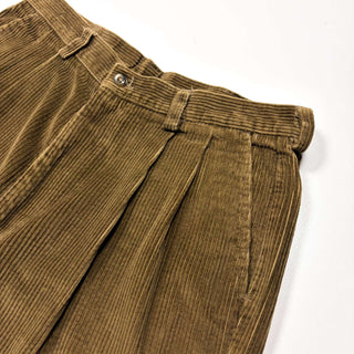 00's HAGGAR black label 2タック 太畝 コーデュロイ パンツ