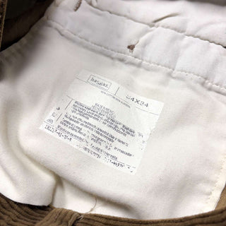 00's HAGGAR black label 2タック 太畝 コーデュロイ パンツ