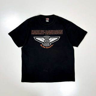 00's HARLEY DAVIDSON "My Ride Started at..." 両面プリント Tシャツ