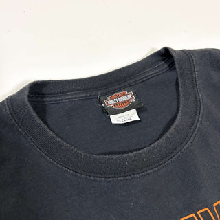 00's HARLEY DAVIDSON "My Ride Started at..." 両面プリント Tシャツ