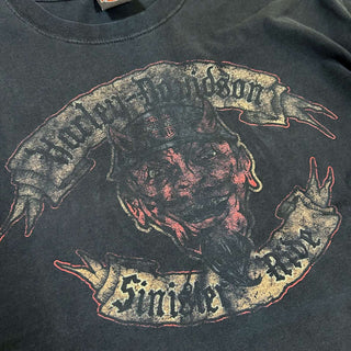 00's HARLEY DAVIDSON "Sinister Ride" 両面プリント Tシャツ