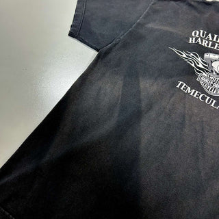 00's HARLEY DAVIDSON フェード 胸ポケット プリント Tシャツ