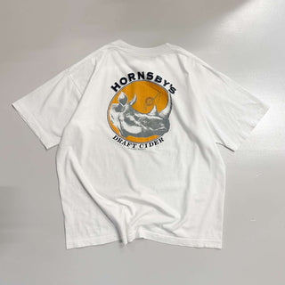 00's "HORNSBY'S DRAFT CIDER" アニマル プリント Tシャツ