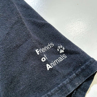 00's Hanes "Spare an animal" グラフィック プリント Tシャツ