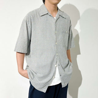00's IN PRIVATE オープンカラー シアサッカー S/S シャツ