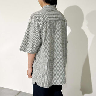 00's IN PRIVATE オープンカラー シアサッカー S/S シャツ