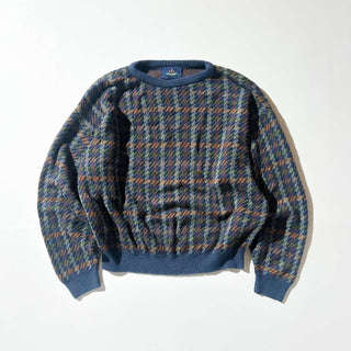 00's IVY CREW チェック アクリルニット セーター