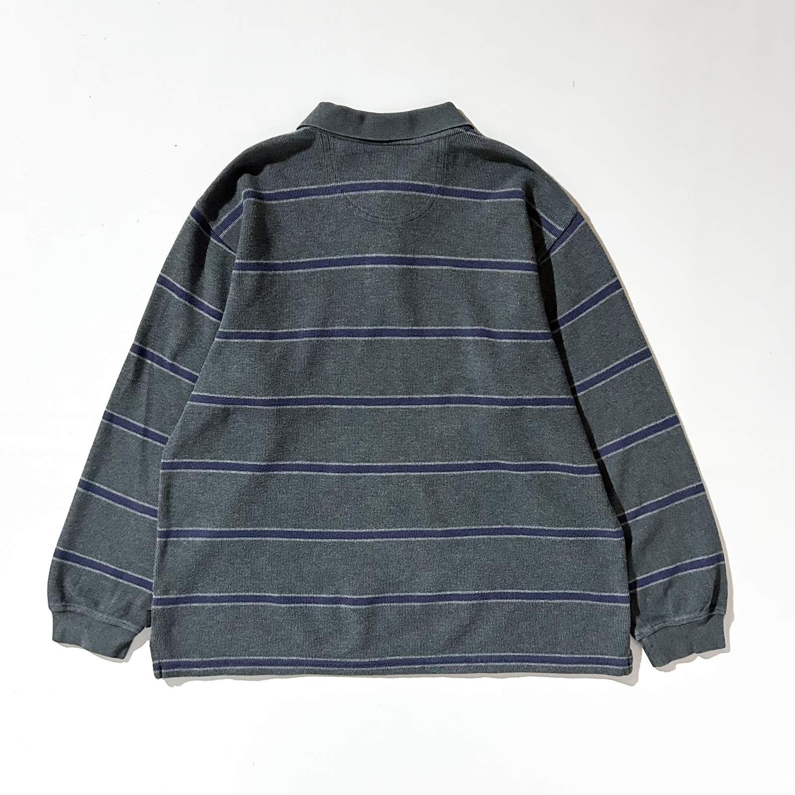 00's IZOD ボーダー L/S ニットポロシャツ