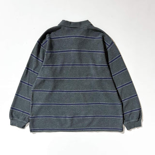 00's IZOD ボーダー L/S ニットポロシャツ