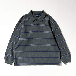 00's IZOD ボーダー L/S ニットポロシャツ