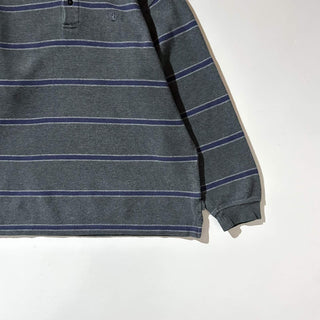 00's IZOD ボーダー L/S ニットポロシャツ