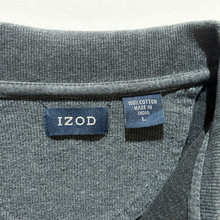00's IZOD ボーダー L/S ニットポロシャツ