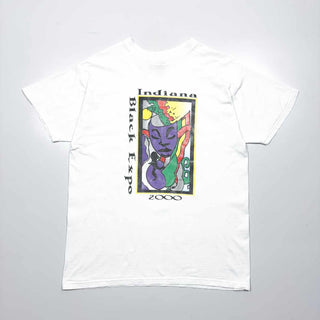 00's Indiana Black Exp 2000 アート プリントTシャツ