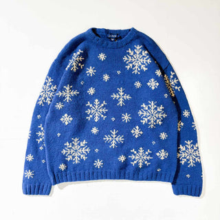 ～00's J.CREW スノウパターン ウール ニット セーター