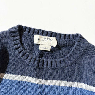 00's J.CREW ボーダー コットン ニット セーター