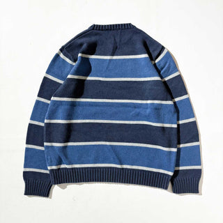 00's J.CREW ボーダー コットン ニット セーター