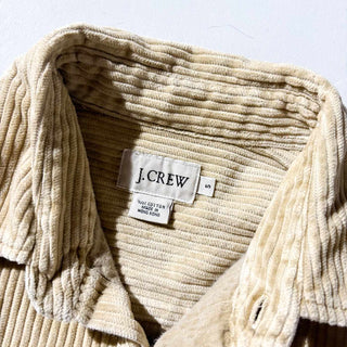 ～00's J.CREW コットン 太畝 コーデュロイ L/Sシャツ(ベージュ)