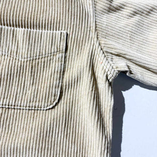 ～00's J.CREW コットン 太畝 コーデュロイ L/Sシャツ(ベージュ)