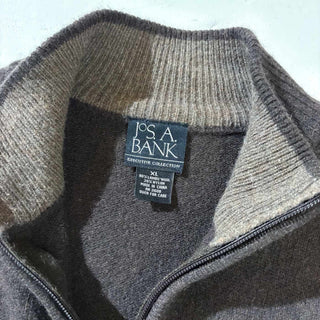 00's JOS.A.BANK ラムズウール ハーフジップ ニット セーター