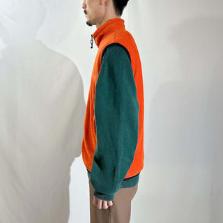 00's K.A.D オレンジ フリース ベスト