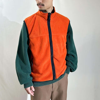 00's K.A.D オレンジ フリース ベスト