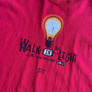 00's  Kerusso "Walk in the Light" ジーザス プリント Tシャツ