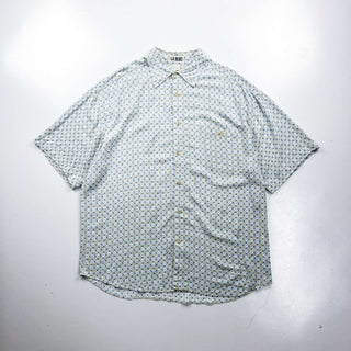 00's L.A. BLUES 小紋柄 レーヨン S/Sシャツ