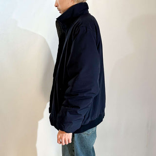 00's L.L.Bean ディープネイビー 裏フリース ウォームアップ ナイロン シェル ジャケット