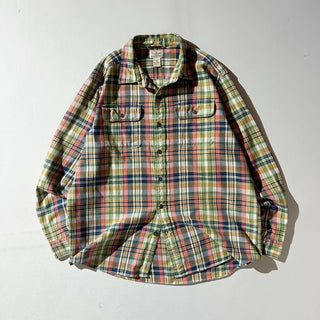 00's L.L.Bean レギュラーカラー コットン ネルシャツ