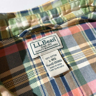 00's L.L.Bean レギュラーカラー コットン ネルシャツ