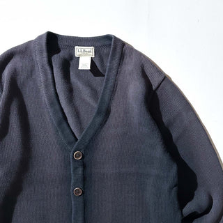 00's L.L.Bean フェード コットン ニット カーディガン