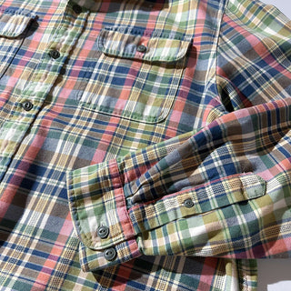 00's L.L.Bean レギュラーカラー コットン ネルシャツ