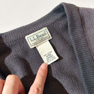 00's L.L.Bean フェード コットン ニット カーディガン