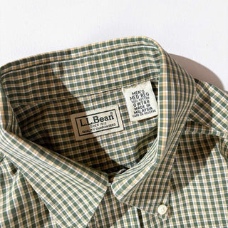 00's L.L.Bean コットン チェック B.D. L/S シャツ
