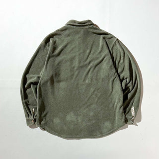 90's〜00's L.L.Bean オリーブ パイル ハーフジップ L/Sシャツ