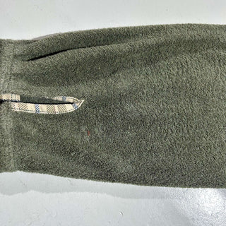 90's〜00's L.L.Bean オリーブ パイル ハーフジップ L/Sシャツ