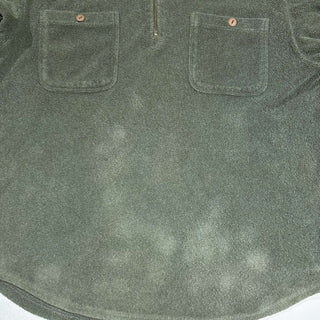 90's〜00's L.L.Bean オリーブ パイル ハーフジップ L/Sシャツ