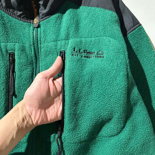 90's〜00's L.L.Bean ''ALL CONDITIONS'' ドローコード デナリタイプ ナイロン×フリース ジャケット