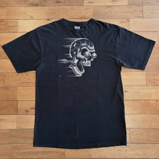00's LIQUID BLUE スカル プリント Tシャツ