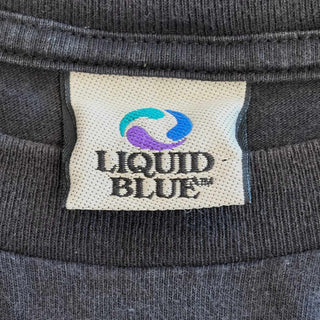 00's LIQUID BLUE スカル プリント Tシャツ