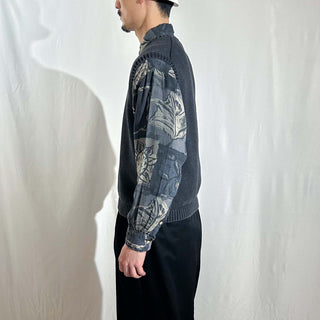 00's Lands' End グレー コットン ドリフター ニット ベスト